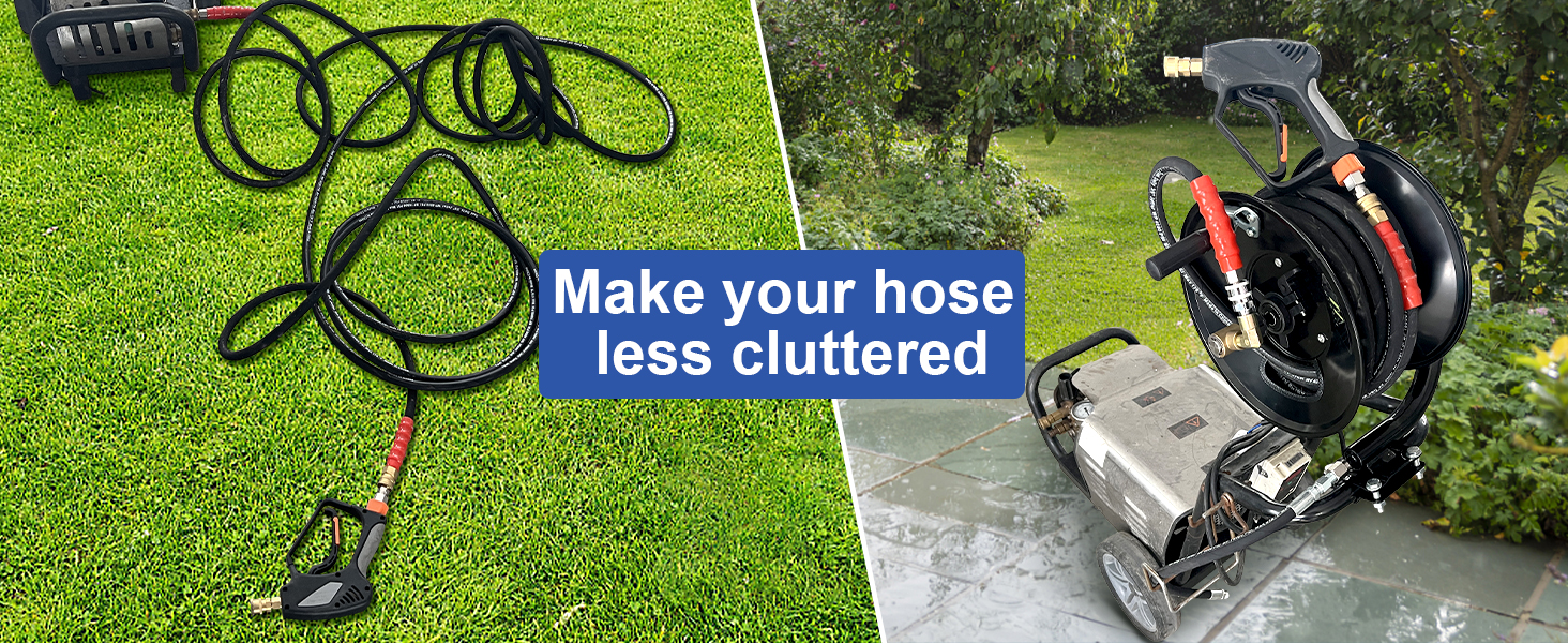 pressure washer hose reel 100 ft