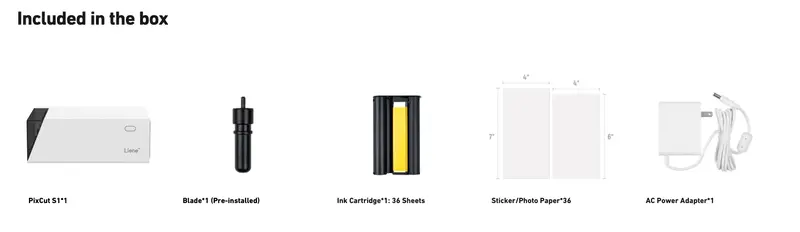 Product Introduction of Liene PixCut S1 Photo Sticker Printer & Cutting Machine - All-in-One Sticker Maker Machine for DIY Crafts, Custom Labels & Gifts, Thermal Dye-Sublimation, 300 DPI Prints, Precise AI Auto-Cutting, Bluetooth wireless printing 9