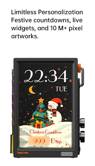Product Introduction of Divoom Times Frame - Digital Transparent Photo Frame 10.1-inch smart WiFi digital photo frame with 1280x800 IPS HD display With Smart APP Control, WiFi Connection, RGB LED Display art Pixel Picture framed 3