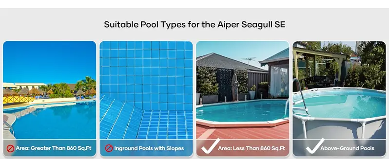 Product Introduction of Scuba SE, AIPER Cordless Automatic Pool Vacuum Cleaner, with Auto- Parking, Lightweight, Ideal for Above Ground Flat Pool up to 860 sq.ft #outdoorfun 1