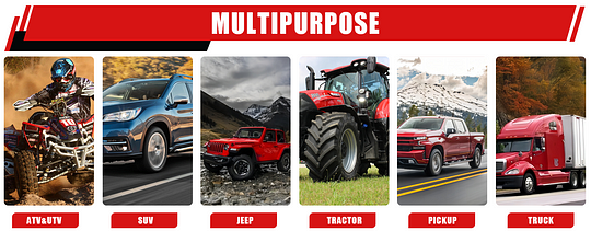 Easy to fit ATV, SUV, JEEP, Tractor & Pickup Truck