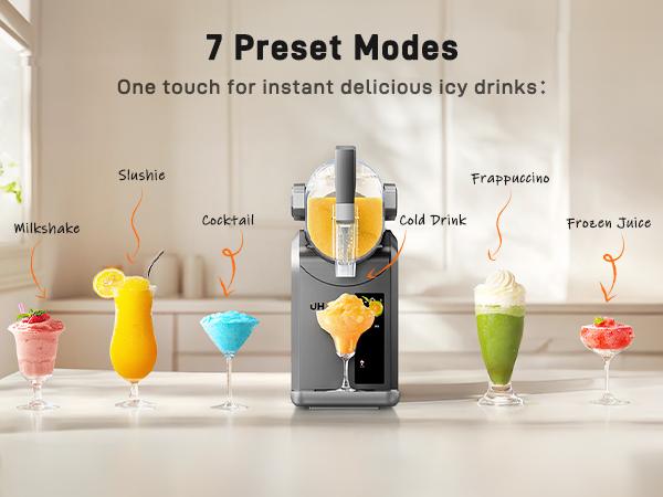 Product Introduction of Uhost Slushie Machine - 72 Oz Frozen Drink Maker with 7 Preset Programs & No Ice Needed, Slushy Machine for Home & Pool Parties, for Margaritas, Frappés,Milk Shakes and more 11