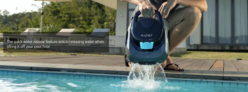 Product Introduction of Scuba SE, AIPER Cordless Automatic Pool Vacuum Cleaner, with Auto- Parking, Lightweight, Ideal for Above Ground Flat Pool up to 860 sq.ft #outdoorfun 7