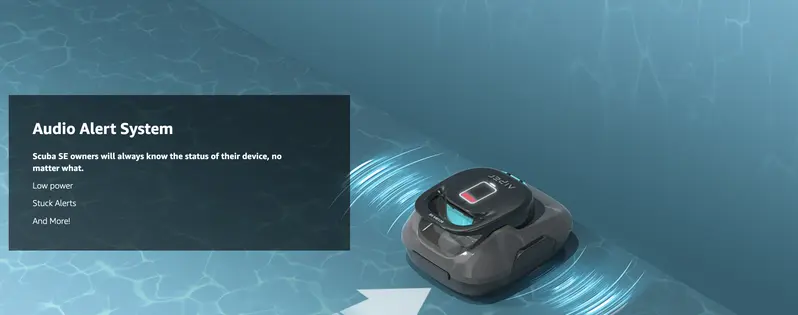 Product Introduction of Scuba SE, AIPER Cordless Automatic Pool Vacuum Cleaner, with Auto- Parking, Lightweight, Ideal for Above Ground Flat Pool up to 860 sq.ft #outdoorfun 3