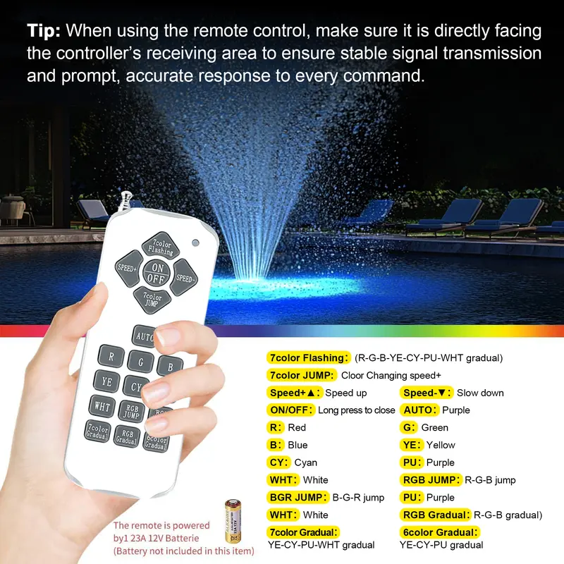 Product Introduction of Pond Fountain Aerator 750W, 1HP 15000 GPH Floating Aerating Pump with Stainless Steel Body, 120ft Power Cord & Multifunctional Timer for Small & Large Ponds & Lakes (120V) 6