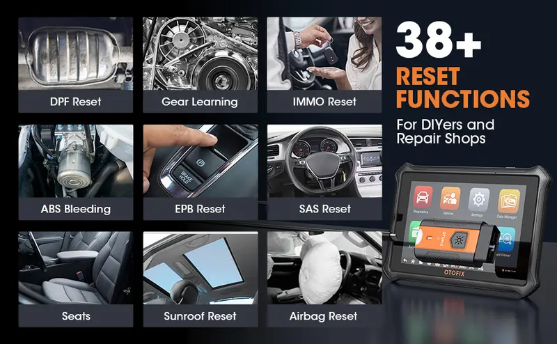 Product Introduction of Autel OTOFIX D1 Lite OBD2 Scanner Bidirectional Scan Tool with 2-Year Updates, 38+ Reset Services, Key Programming, Active Test, CANFD&DOIP, Active Test CANFD&DOIP, AutoVIN 10