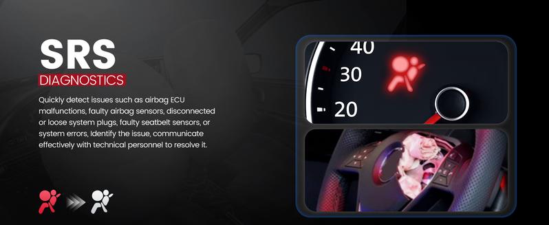 Product Introduction of ANCEL DS100 OBD2 Scanner, Code Reader, Engine/Transmission/ABS/SRS Diagnostic Tool with 7 Special Functions, Touch Screen, and Lifetime Free Updates. 2