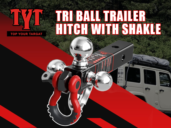 tri ball hitch with hook