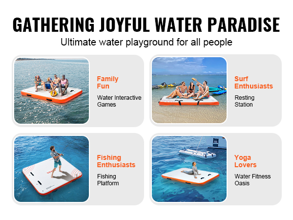 deck island raft water mat