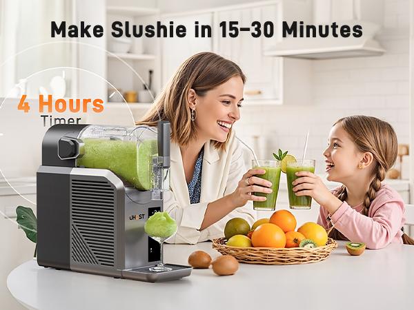 Product Introduction of Uhost Slushie Machine - 72 Oz Frozen Drink Maker with 7 Preset Programs & No Ice Needed, Slushy Machine for Home & Pool Parties, for Margaritas, Frappés,Milk Shakes and more 15